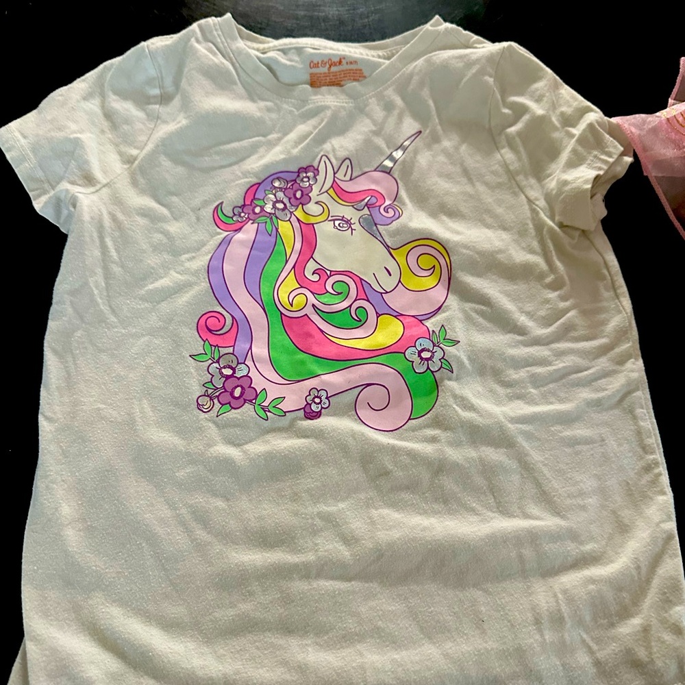 Cat & Jack Unicorn Tee with Pastel Colors